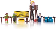 ROBLOX ZOMBIE ATTACK PLAY SET 20 PCS 4 FIGURES + EXCLUSIVE VIRTUAL ITEM JAZWARES
