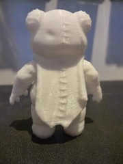Star Wars Ewok Cartoon Wicket 3 Inch Fig 3D FDM Printed White
