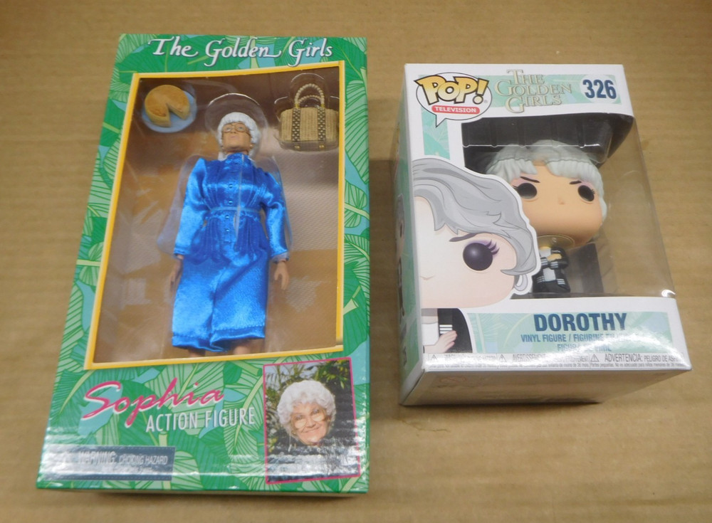 Golden Girls Lot NECA Sophia Action Figure & Funko Pop TV Dorothy 326 NEW