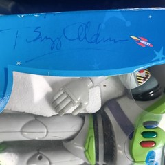 Buzz Aldrin signed Toy Story Buzz Lightyear Ultimate Talking Action Figure