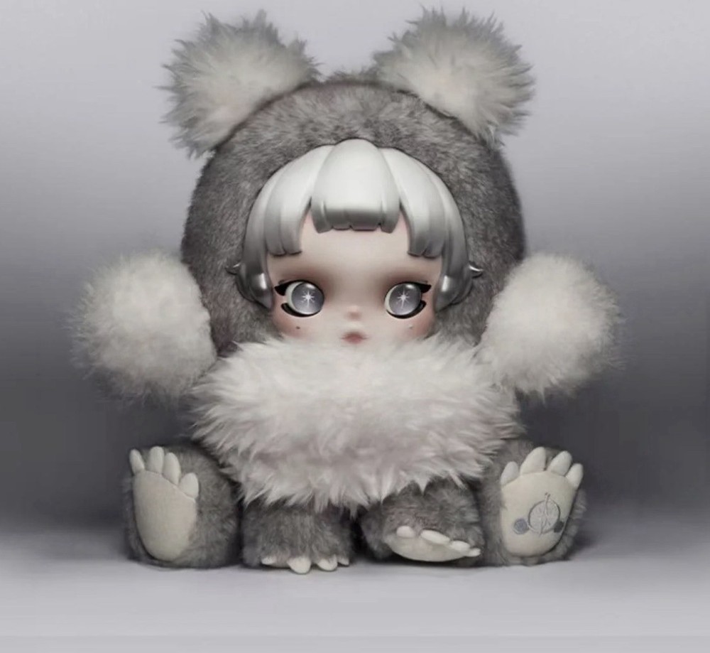 Pop Mart θ Skullpanda Punk Panda 30 Cm Plush Doll ( NO BOX)