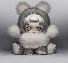 Pop Mart θ Skullpanda Punk Panda 30 Cm Plush Doll ( NO BOX)