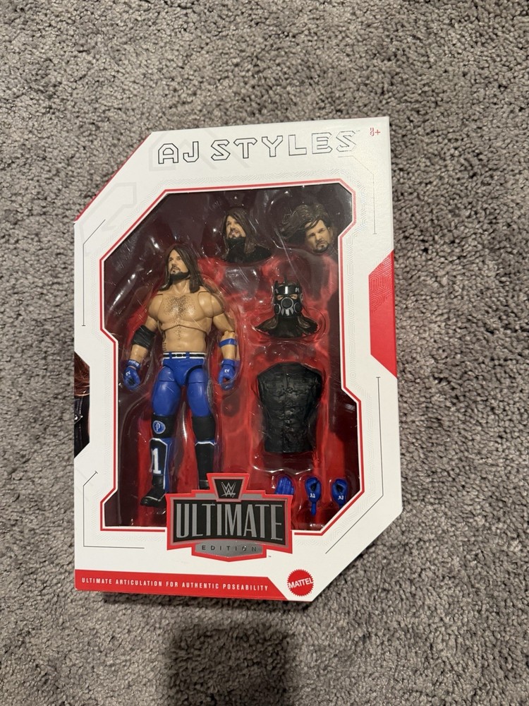 WWE Ultimate Edition Greatest Hits AJ Styles Action Figure Mask