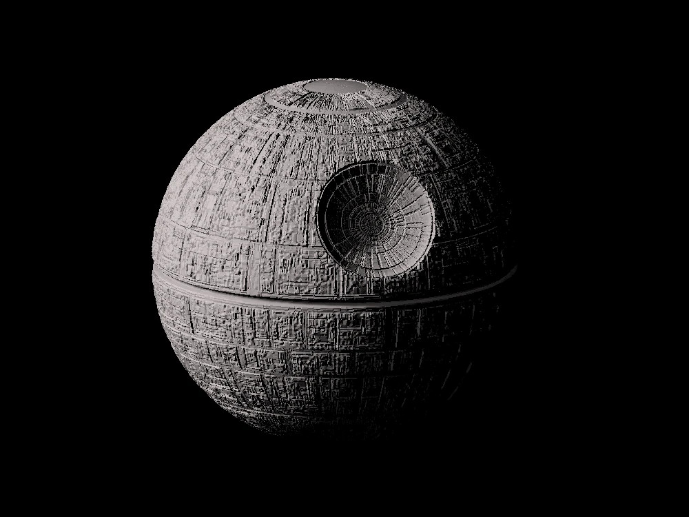 3D Printed Death Star Scaled Down Model