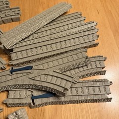 Thomas Tank 50 Piece Beige Brown Gray Trackmaster Train Tracks Lot Replacement +