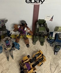 Transforming Toy Brown & Purple #5 TRANSFORMER Like Warbotron Air Burst Figure