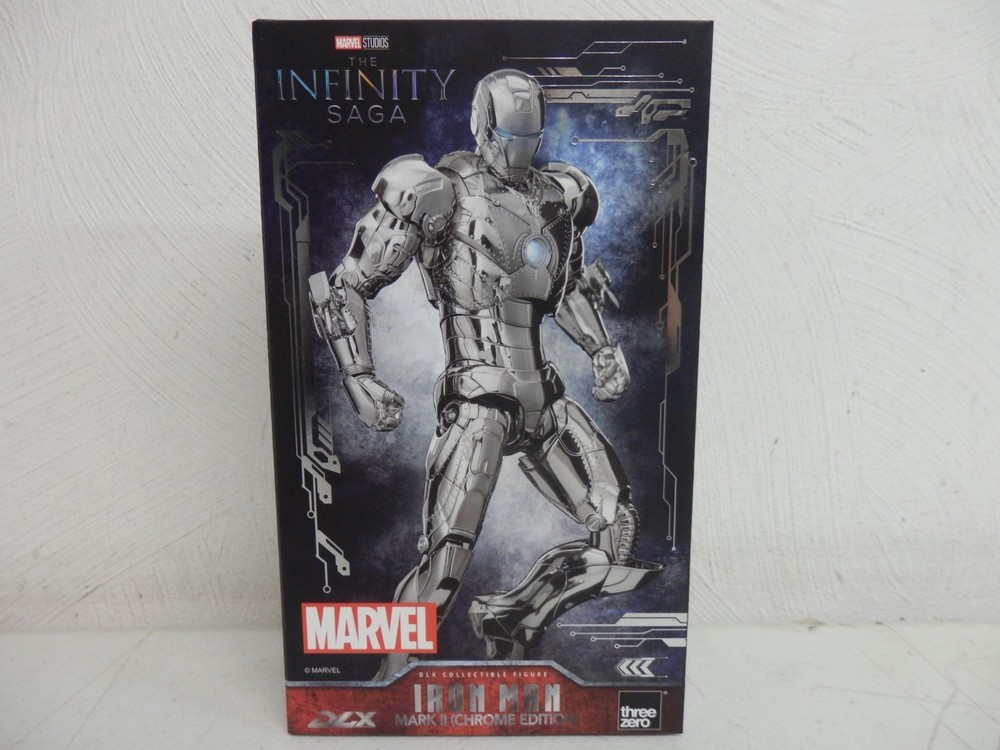 THREEZERO 1:12 MARVEL INFINITY SAGA IRON MAN MARK II 2 CHROME EDITION NEW #12