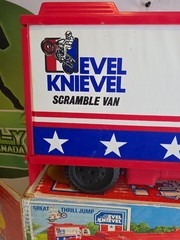 Original Evel Knievel Scramble Van Ideal Toy Corp. 1973 Box & Instructions