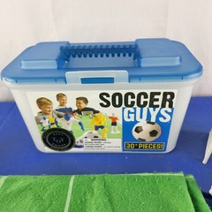 2005 Kaskey Kids Soccer Guys Blue & Yellow with Goals Field Players See Desc.