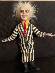 Vintage Beetlejuice Pull-String Talking and Head Spinning Doll 1989 Kenner 16″