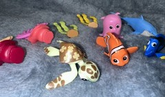 Lot of 9 Disney Pixar Finding Nemo PVC Play Toy Figures or Cake Toppers