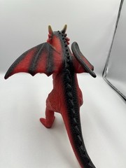 Fantasy Dragon 18” Long Red Orange 2018 Polyester Material Toys R Us Rare SEE