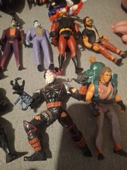 Vintage Batman spiderman90s Super Hero Marvel DC Comic Figures Water World Vehic