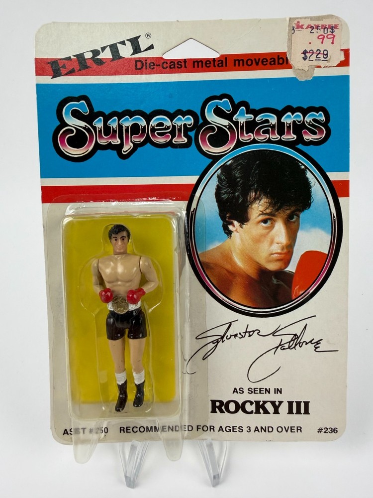 ERTL Super Stars Sylvester Stallone Rocky 3 Sealed Vintage Rare New Sealed