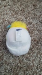 Vintage 3″ Mini Pocket Popple 1986 Mattel White Plush Figure Popples Puffball