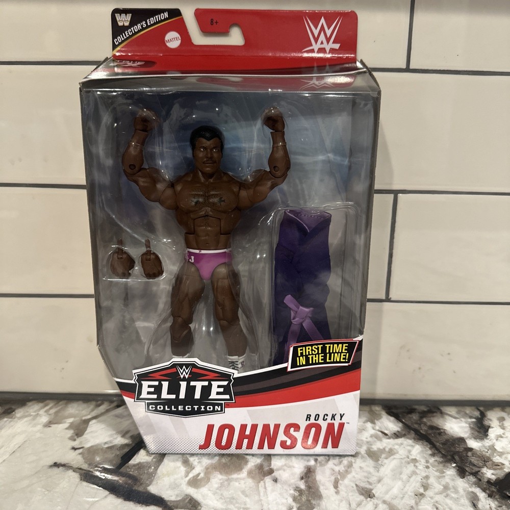 Mattel WWE Rocky Johnson Elite Collection Wrestling Action Figure 2020 WWF