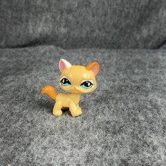 Littlest Pet Shop Beige Glitter Cat #626 Figure Hasbro 2007 LPS Collectible
