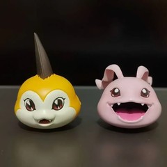 2-5cm Digimon Adventure Figures Gabumon Koromon Tokomon Collectible Toys
