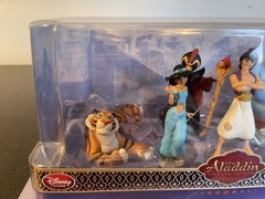 Disney Store Aladdin Diamond Edition PVC 6 Piece Figure Figurine Playset NEW