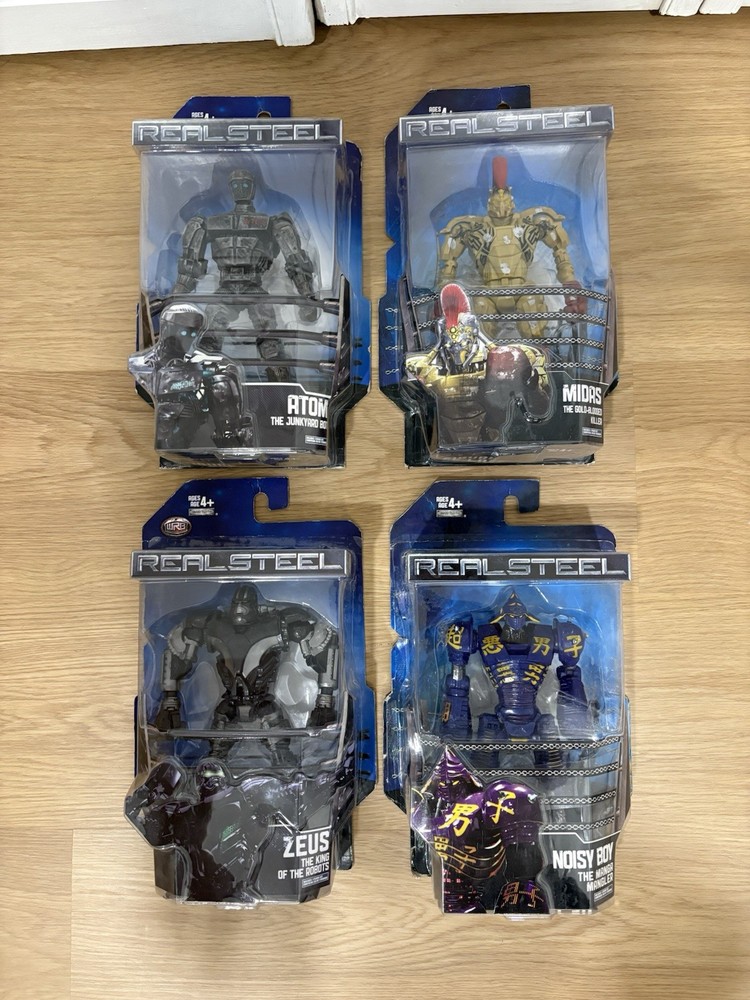 Real Steel 7” 2011 Jakks Pacific Series 1 Sealed Complete Set Read Description