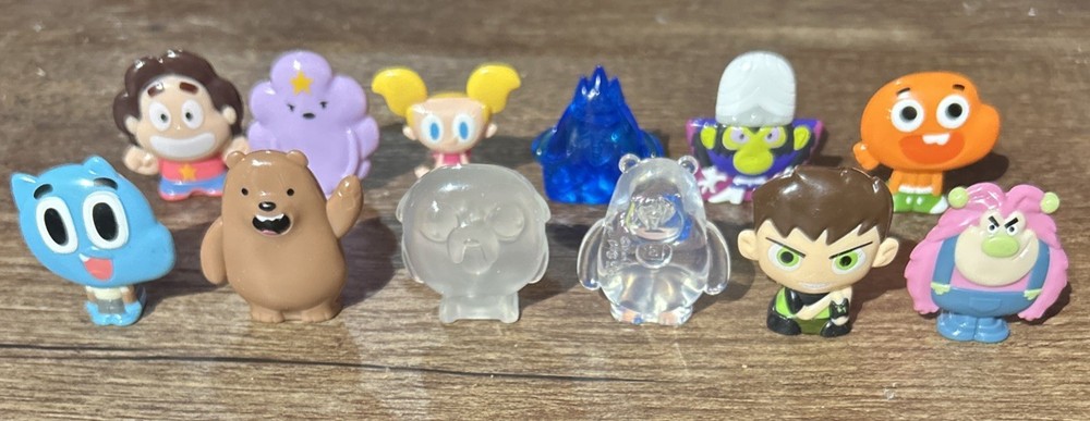 Little Bites Sorpresa lot of 12 Figures Cartoon Network GOGOS Gumball/Ben 10