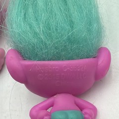 Trolls Mini Action Figure Collection Lot of 6 Multicolor Hair Dreamworks 2015