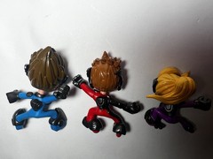 Ninja kidz Clubz Kids Action Figure Lot Of 3 cyber