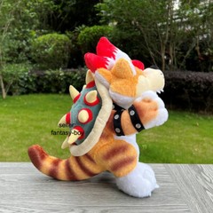 28cm High Quality Super Mario Plush Cat Bowser Koopa Boss Stuffed Toy Soft Doll