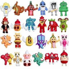 24PCS Brainrot Figure Set – Italian Character Display, Desk Decor & Gifts for Fa