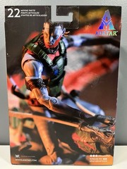 McFarlane Toys Avatar Fire and Ash Quaritch Ash Warrior Platinum Edition New