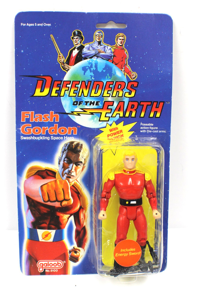 1985 FLASH GORDON Defenders of the Earth ACTION FIGURE Galoob New on card