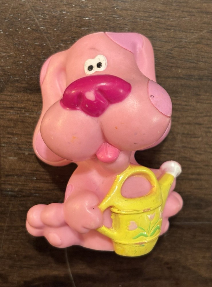 Blues Clues Magenta with water can 1998 PVC Vinyl Figure Toy