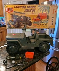 Gi Joe 1974 Sandstorm Survival Adventure Jeep Equipment Orig Box *READ*