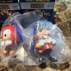 Sonic The Hedgehog & Friends Figure Backpack Hangers Keychain Clip Set of 5 2026