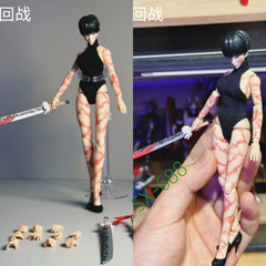 New Custom 1/12 Painted Jujutsu Kaisen Maki Zenin 6″ Action Figure