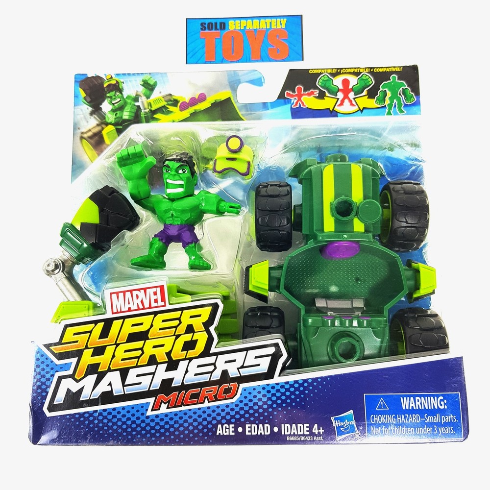 Hasbro Marvel Super Hero Mashers Micro HULK SMASH DOZER Mini Figure Set