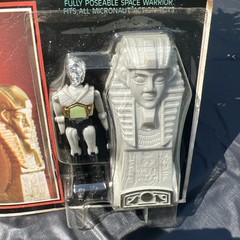 Vintage 1977 Mego Micronauts Gray Pharoid Mint On Card MOC NOS Fantastic Rare