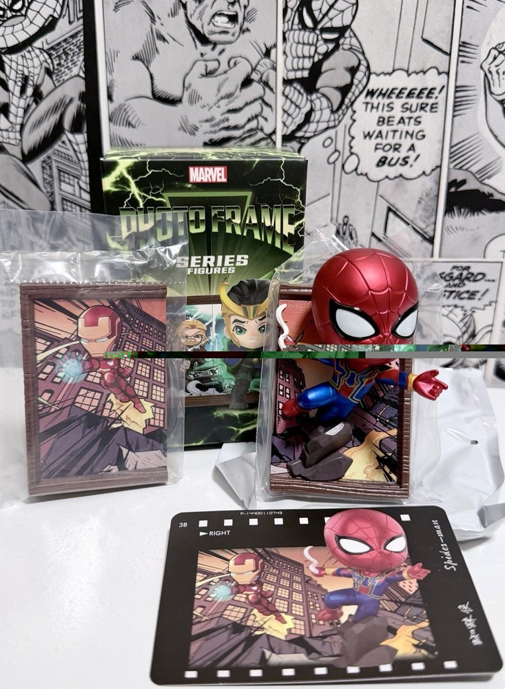 POP MART x MARVEL Photo Frame Series Figures SPIDER-MAN [OPEN]