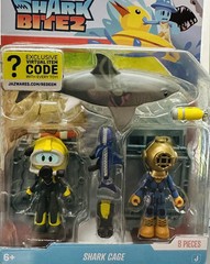 DEVSERIES Game Pack w/ Code Shark Bite 2: Shark Cage Diver Sea Diver 3-Pack New