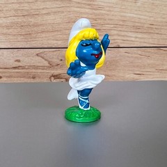 Smurfs Ballerina Smurfette Vintage PVC Figure Peyo Schleich 1978 Ballet NICE