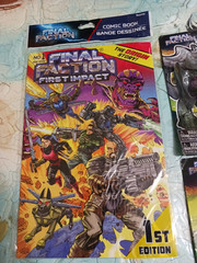 Final Faction lot. Synthoid action figure, Elite gold Steel, scourge, striker +
