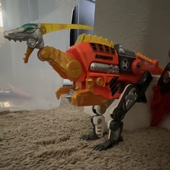 Dino Robots 5pc Dinosaur Transforming Action Figure Set, Plastic, Multicolor