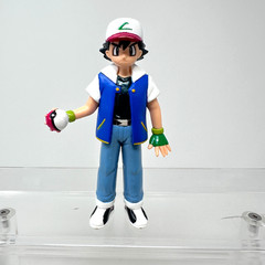 Pokemon Ash Ketchum Figure Tomy Monster Catcher Trainer Vinyl Figurine 5″ 1998