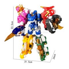 Miniforce Super Dino Seven 7 Dinosaurs Figure Power Ranger 13″ Robot Combiner