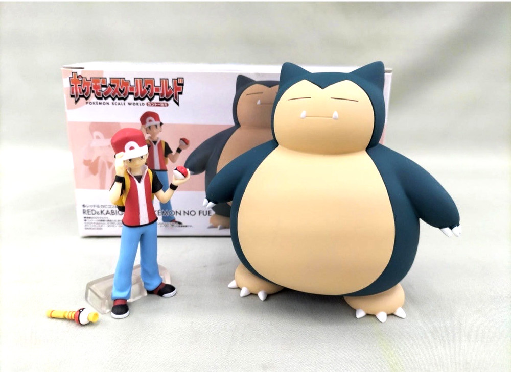 Pokemon Scale World Kanto Red & Snorlax with Poke Flute 1/20 Scale Figure Set