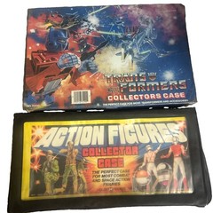 VINTAGE GI JOE TRANSFORMERS 1980 VINYL CARRY CASE WITH GOOD TRAYS OVERALL GREAT