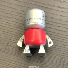DISNEY VINYLMATION Park 3″ Inch Robot Chef Horizons Epcot Butler Red Silver #K1