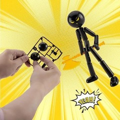 Stick Figure Action Toy Multi Jointed Model Assembled Movable Creative Gift