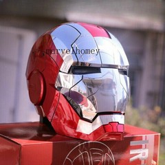 1:1 Iron Man Helmet MK5 Jarvis Deformable Voice Control Wearable Electroplated