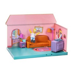 The Simpsons House Living Room Diorama Playset with Homer Figure and Accessories